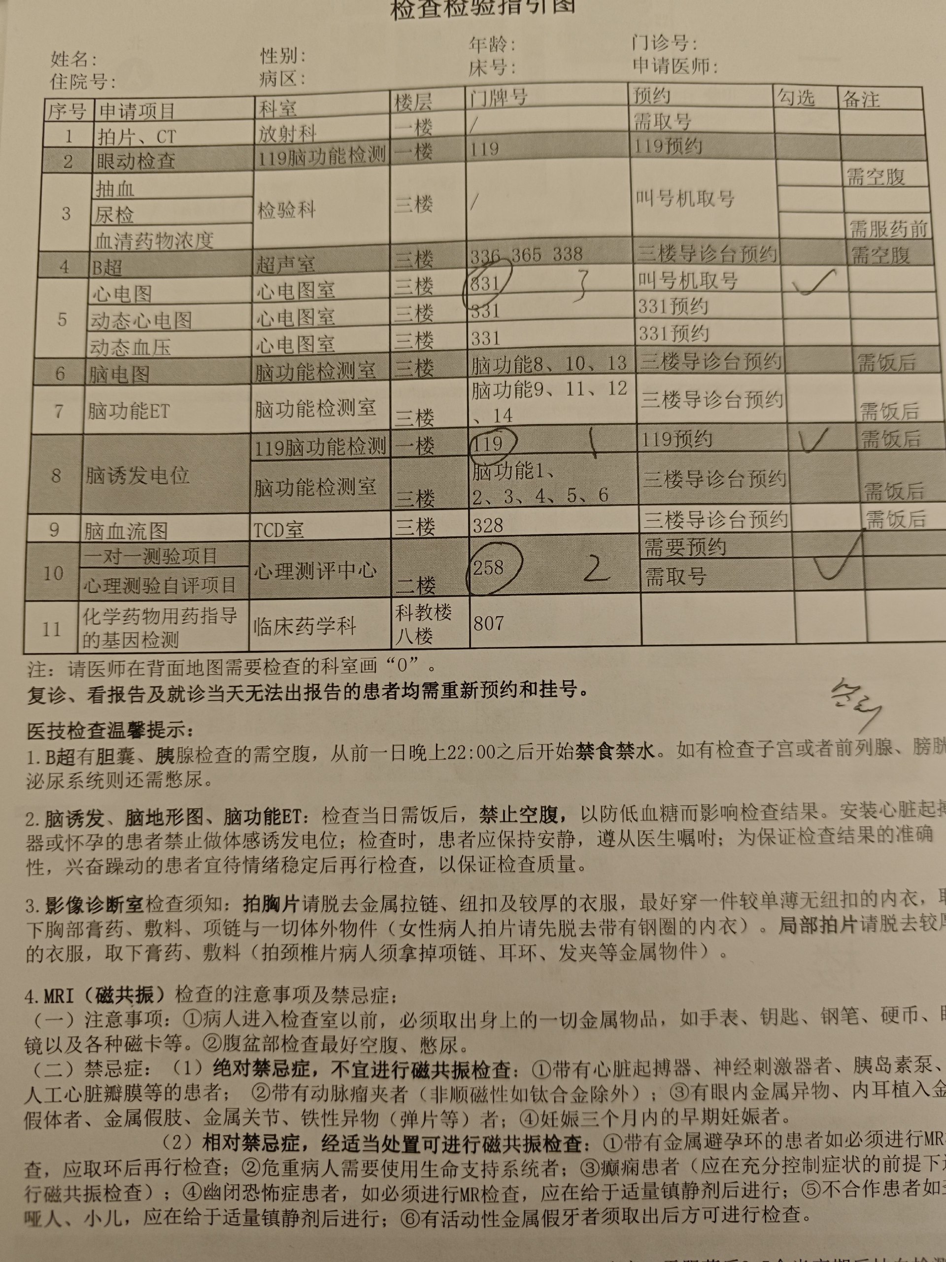 就诊指引图